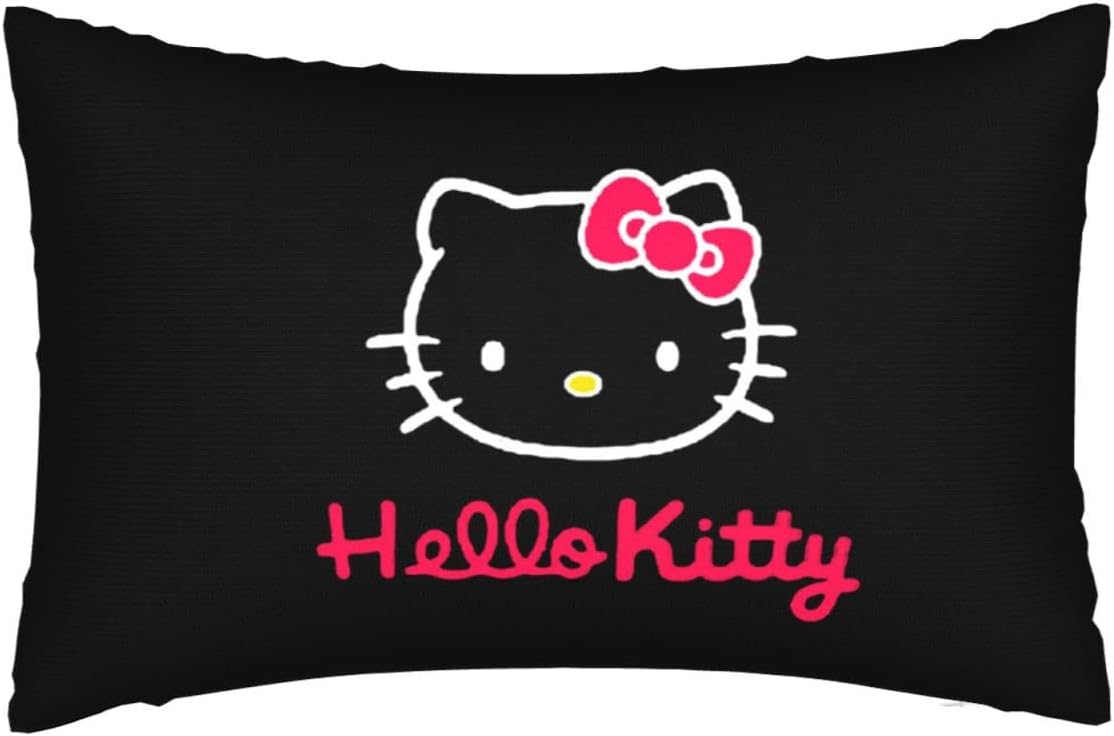 Bonita funda de almohada Kawaii de dibujos animados de anime para decorar sala de estar, sofá y dormitorio, 20 x 30 pulgadas-L14