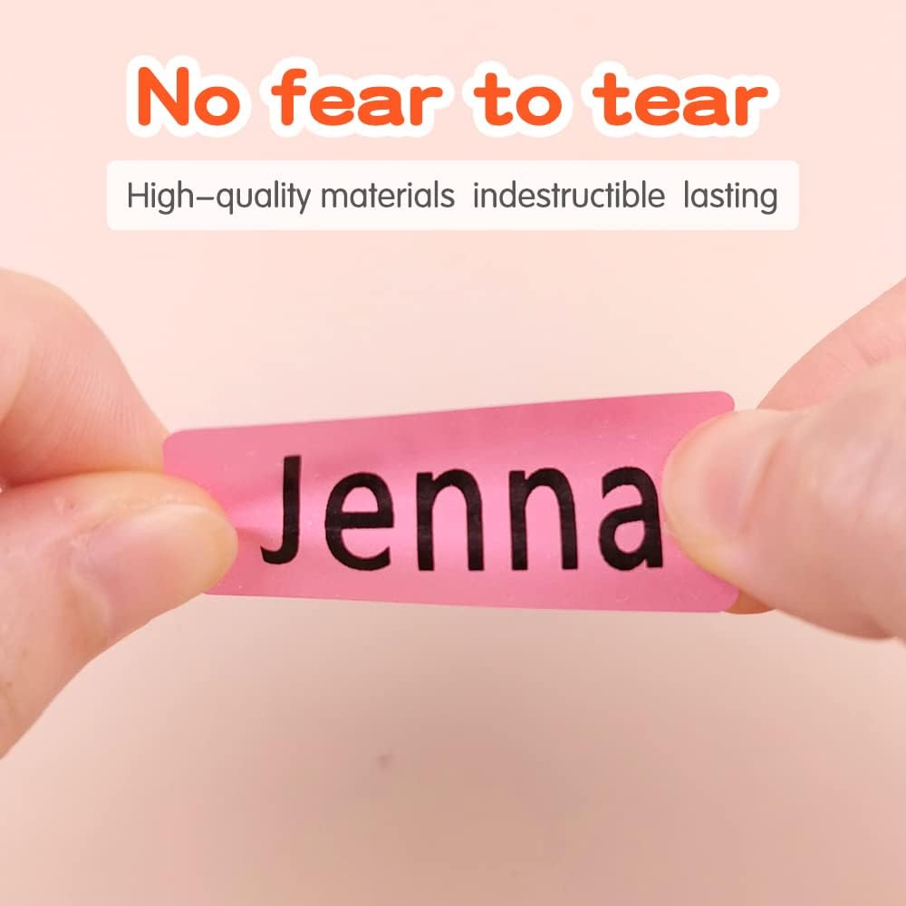 Etiquetas de nombre personalizadas para bolígrafos y lápices, etiqueta personalizada impermeable personalizada, etiquetas personalizadas, etiquetas