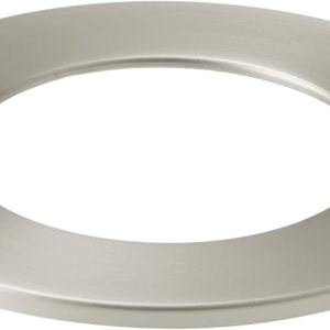 Kichler Acabado decorativo delgado directo al techo de 4 pulgadas, redondo de níquel cepillado, 1 unidad (paquete de 1) Kichler Acabado decorativo delgado directo al techo de 4 pulgadas, redondo de níquel cepillado, 1 unidad (paquete de 1)