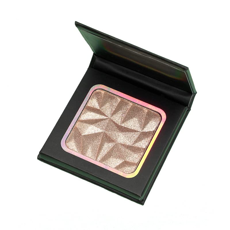 Paleta de resaltadores faciales con purpurina brillante, paleta de contorno natural nude brillante, iluminador de maquillaje de alto brillo,