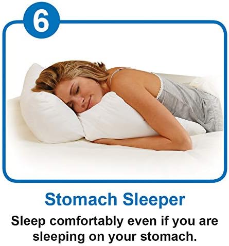 Contour Flip Pillow 10 en 1 Almohada de soporte corporal de cuña para cama, tamaño King, funda protectora de almohada blanca