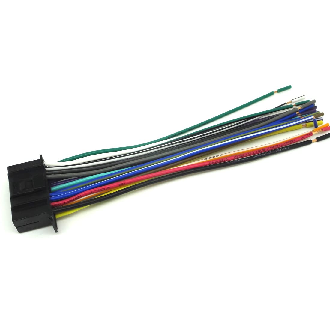 Arnés de cable de alimentación de 22 pines Arnés de cable de altavoz compatible con Kenwood Parte E30-6881-25 DDX DNX