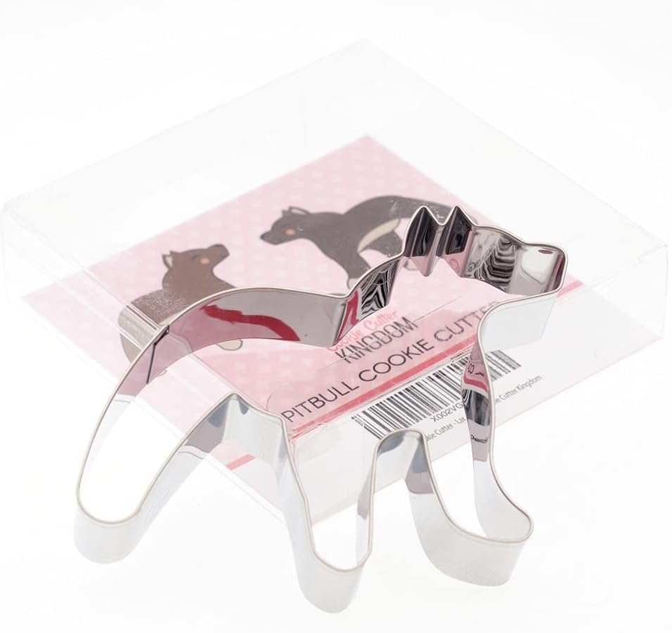 Pitbull Cortador de galletas – Grande – 4 pulgadas – Cookie Cutter Kingdom