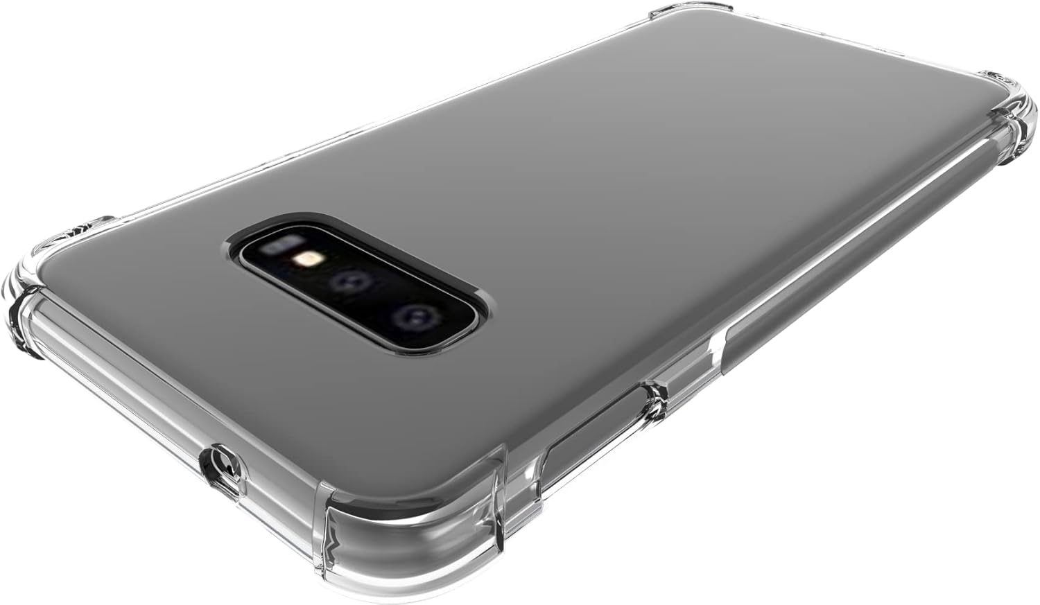 USTIYA Funda para Samsung Galaxy S10e Clear TPU Cuatro Esquinas Cubierta Protectora Transparente Suave Funda