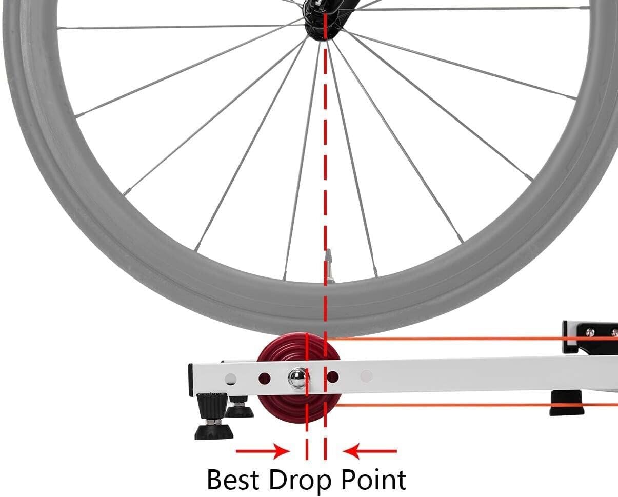 DIYTuning – Rodillos de bicicleta ajustables para bicicleta, soporte plegable para interiores, para el hogar, bicicleta de montaña, con resistencia