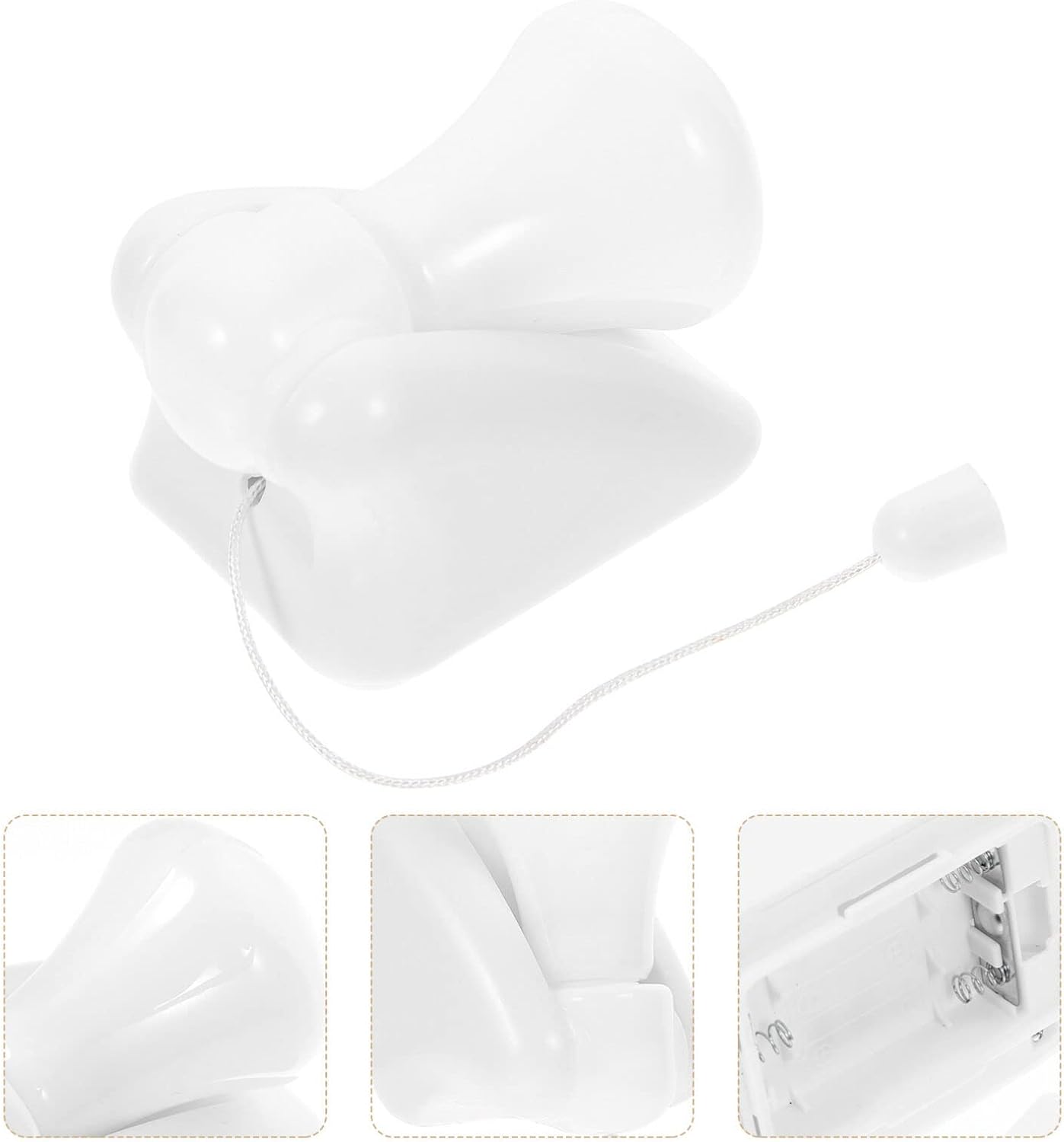 DOITOOL Bombilla LED de alambre portátil, lámpara de gabinete pequeña, luz nocturna, funciona con pilas, luz nocturna autoadhesiva para montaje en