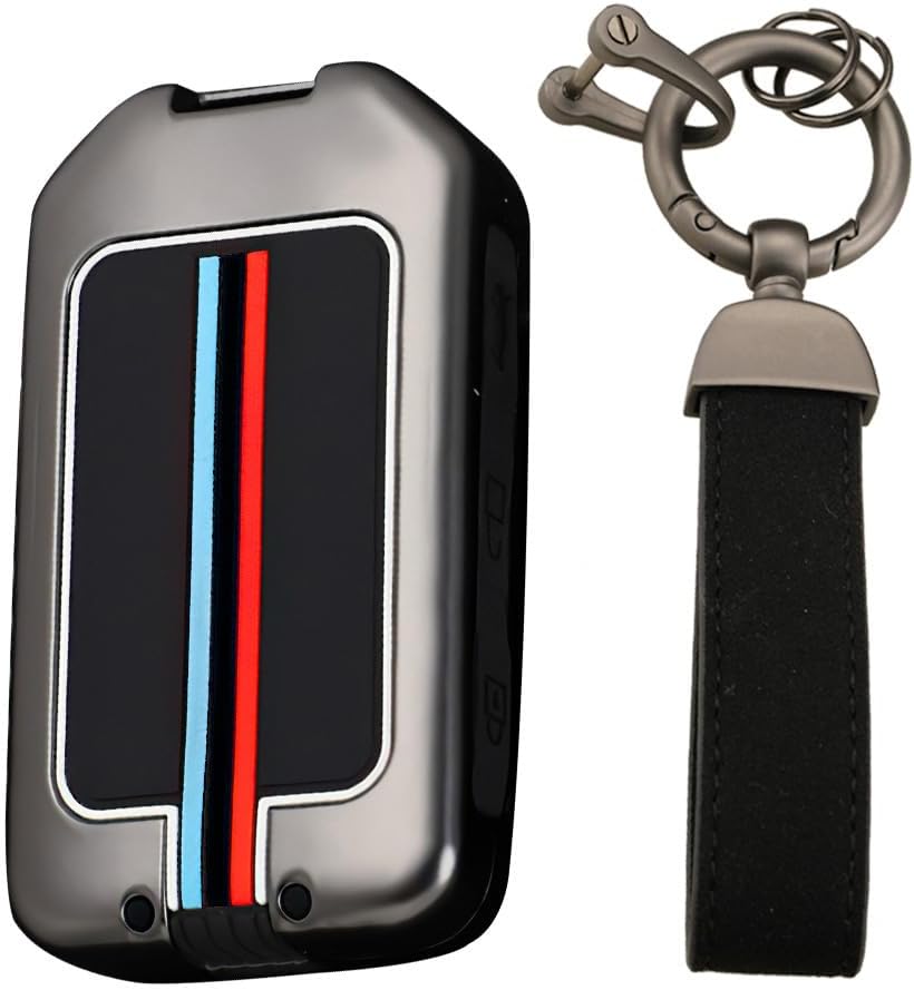 KUNIO Funda protectora para llavero de automóvil para Volvo XC40 XC60 S90 XC90 V90 T5 T6 T8, a negro