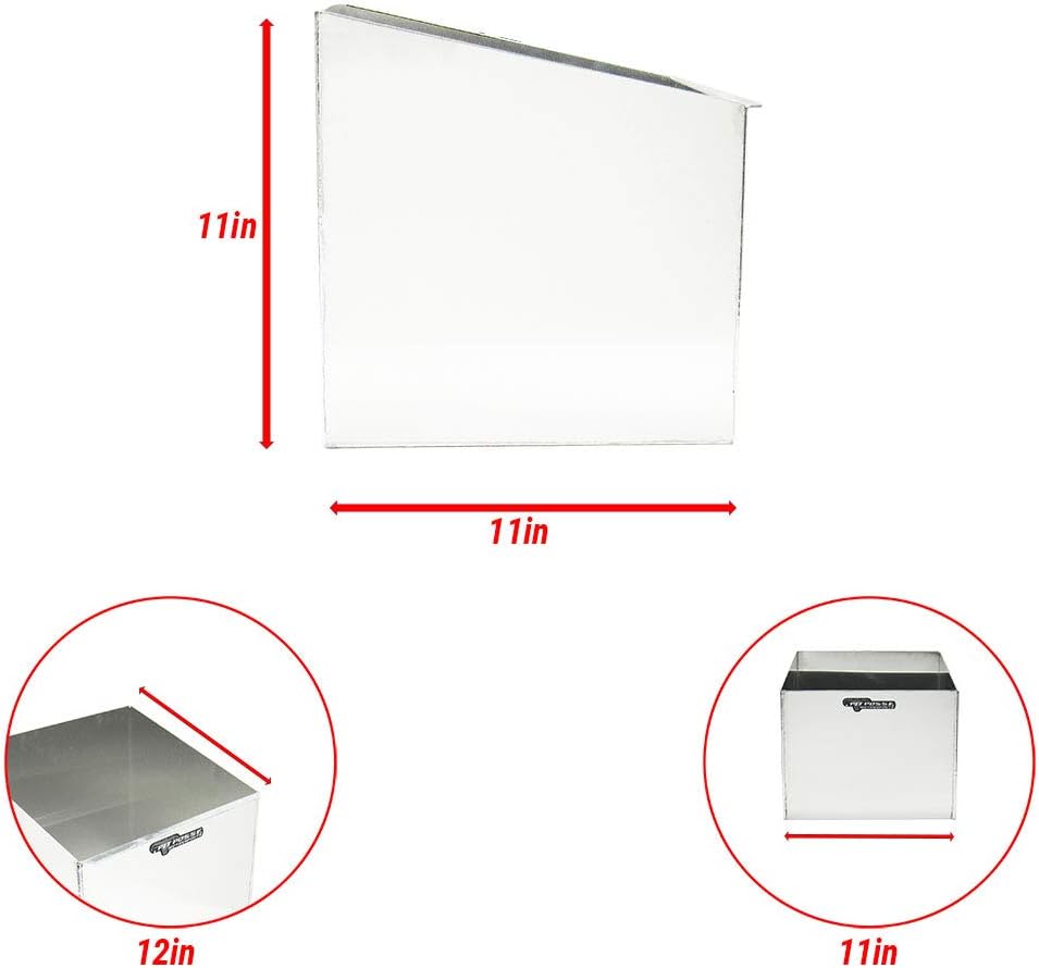 Pit Posse 429 Soporte de pared para jarra de combustible de utilidad individual, colgador de pared de aluminio cerrado para carreras, tienda de