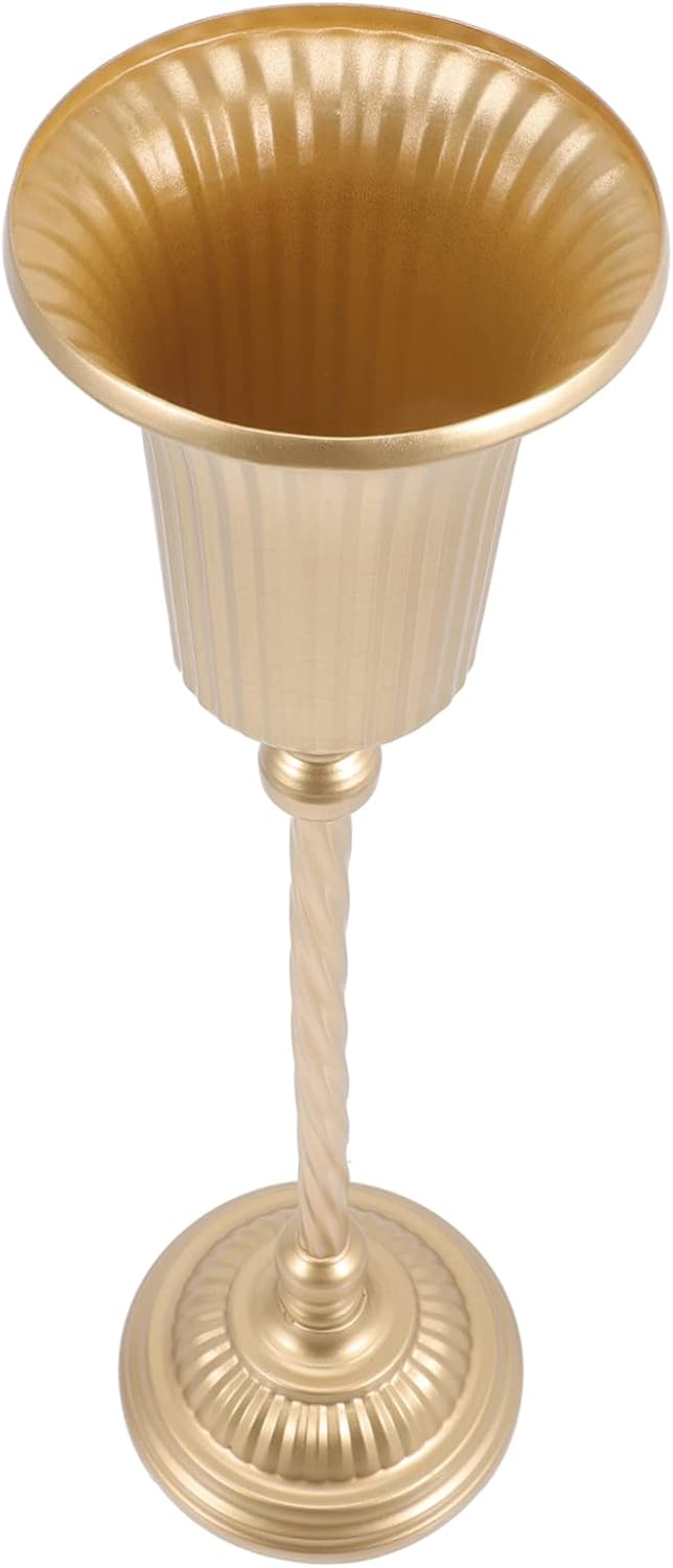 Artibetter Maceta de urna antigua, 3 piezas, jarrón alto con columna griega, estatua de columna griega, maceta de oficina para decoración de