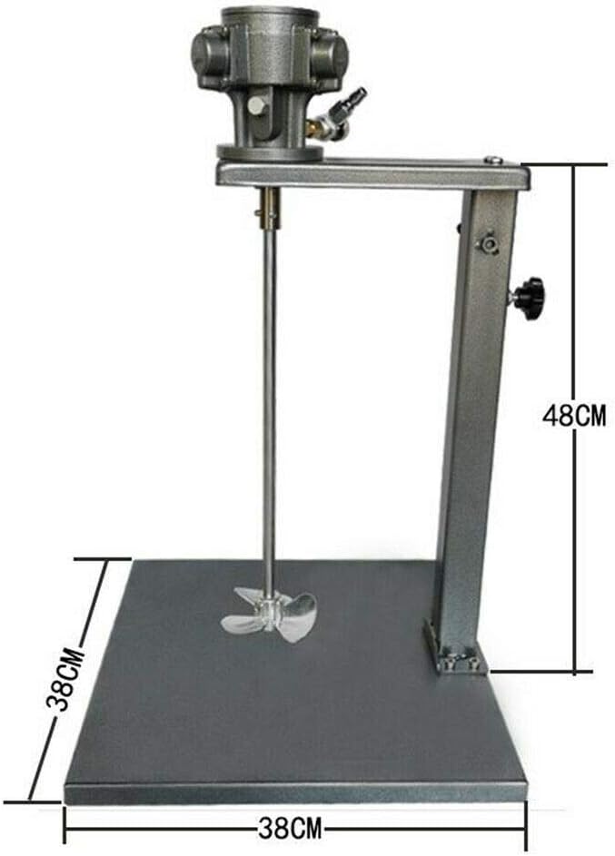 Mezclador de pintura, mezclador neumático, mezclador de pintura, máquina mezcladora de pintura (potencia 14 HP, capacidad de mezcla tanque de 5
