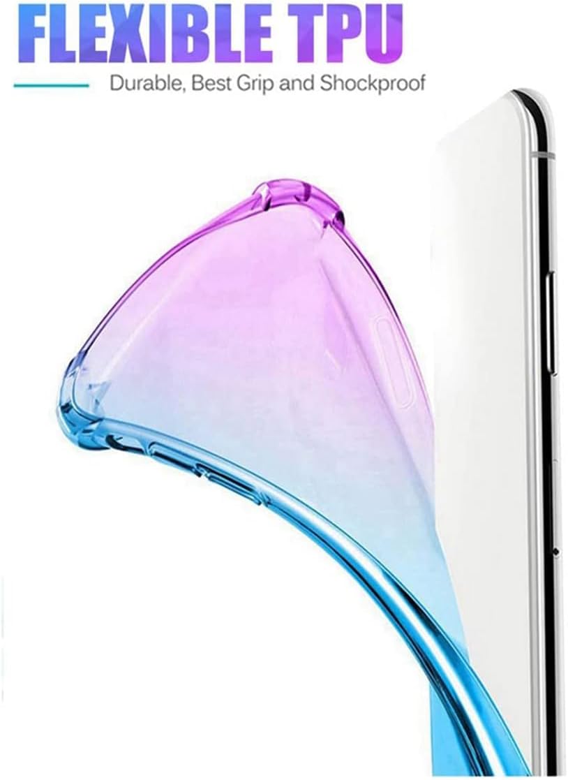 Gufuwo Funda para Realme 10 Pro+ 5GRealme 10 Pro Plus Linda funda para niñas y mujeres, degradado, delgada, antiarañazos, TPU suave, funda