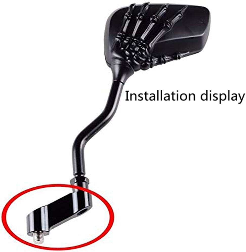 Espejo de bicicleta para motocicleta, elevadores, extensores, adaptadores universales para espejo retrovisor, adaptador de espejo lateral CNC de