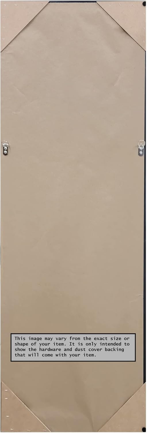 Amanti Art Espejo de pared para puerta, espejo de longitud completa (53.25 x 19.25 pulgadas), espejo de cuerpo completo marrón café y espejo para