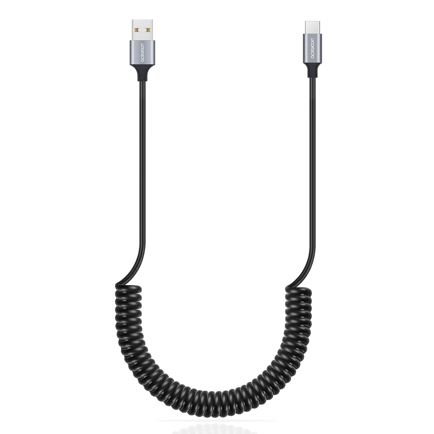 aceyoon Cable de carga rápida USB C, cable de transferencia de datos USB a USB C, cable de carga automática tipo C para automóvil, compatible con