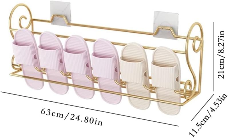 BinOxy Zapatero organizador de zapatoszapatero simple, estante de zapatos de hierro forjado, zapateros de pared de 2 niveles, ahorro de espacio,