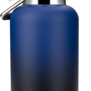 Zenbo Jarra de un galón con popote, mantiene el frío hasta 36 horas, botella de agua de 128 oz con aislamiento al vacío de doble pared, a prueba de Zenbo Jarra de un galón con popote, mantiene el frío hasta 36 horas, botella de agua de 128 oz con aislamiento al vacío de doble pared, a prueba de