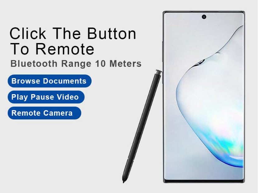 Para Galaxy Note 10 Stylus Pen (Con Bluetooth) Reemplazo para Samsung Galaxy Note 10, Note 10+ Plus 5G All Versions Touch Stylus Pen con 5