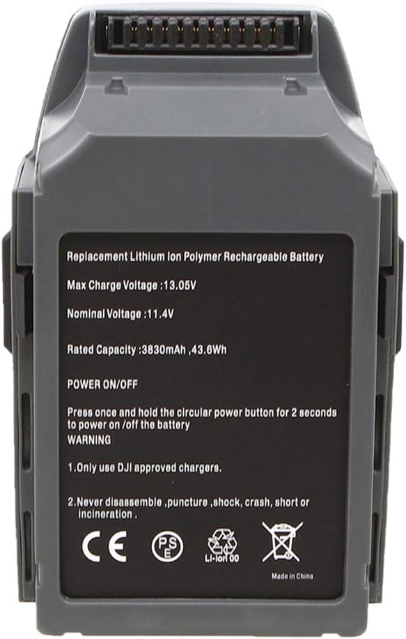 OKYUK Batería de repuesto de vuelo inteligente LiPo de alta capacidad de 11.4 V 3830 mAh para DJI Mavic Pro, Mavic Pro Platinum, Mavic Pro Blanco