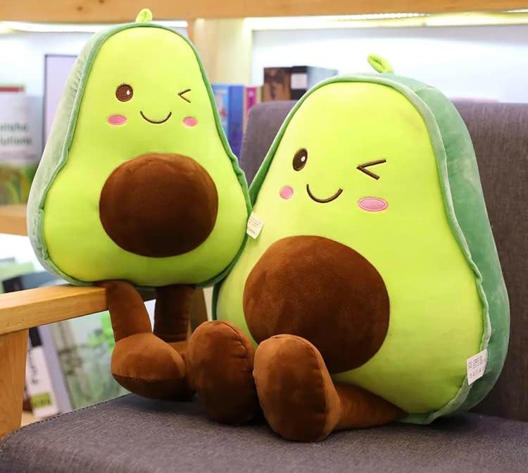 Almohadas rellenas de frutas de aguacate para bebés, niños, amigos y familiares. (17.72 pulgadas17.7 in)