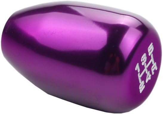 DEWHEL Pomo de cambio manual de 5 velocidades M12x1.25 Tornillo en aluminio morado