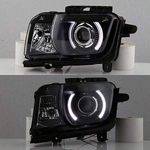 AKKON – Para negro 2010 2011 2012 2013 Chevy Camaro conductor y pasajero ambos lados proyectores faros delanteros