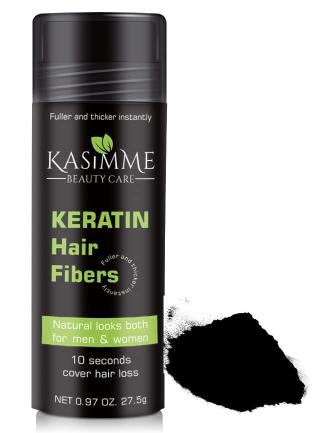 Fibras de construcción de cabello de 0.97 oz, fibras capilares para hombres, 100% fibras de queratina indetectables para cabello adelgazante,