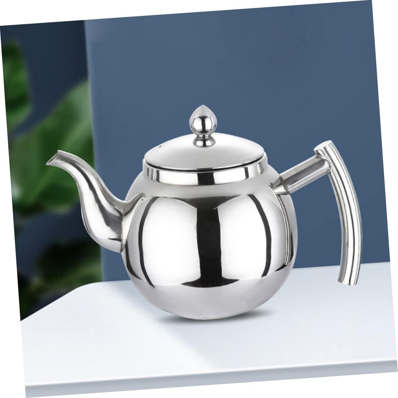 Cabilock Tetera de acero inoxidable Botella de agua de acero inoxidable, hervidor de té, hervidor de agua caliente, jarra de agua de acero