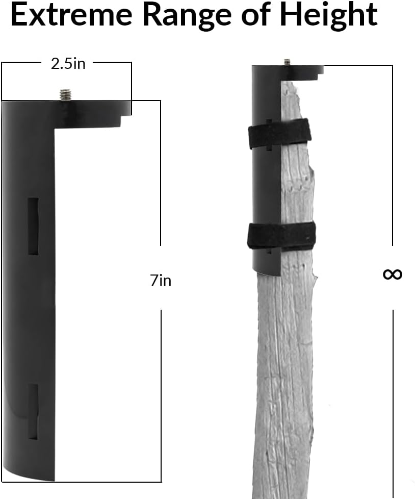 GoPod Soporte para cámara de bastón de trekking – Monopod ultraligero para bastón de senderismo y bastón para uso con DSLR, cámara, teléfono