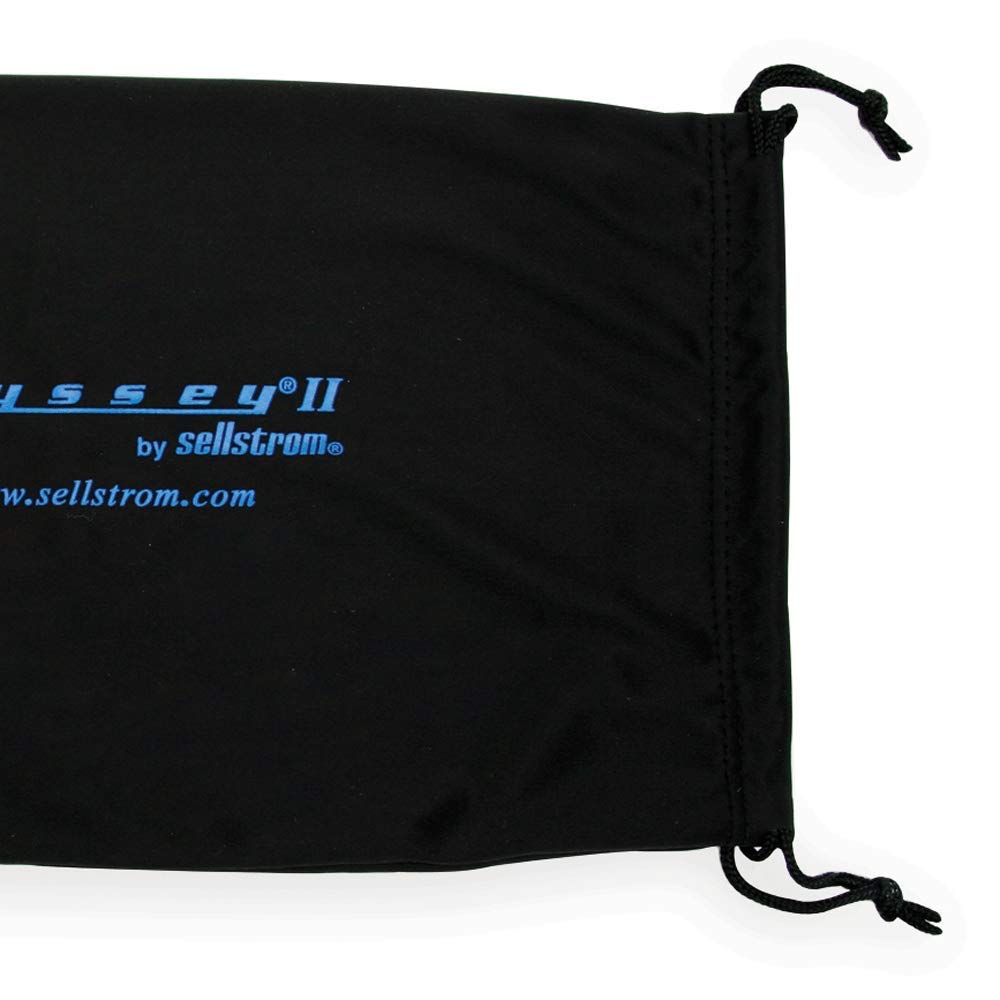 Sellstrom Bolsa protectora de microfibra para gafas Odyssey II con cordón, negro, S79905