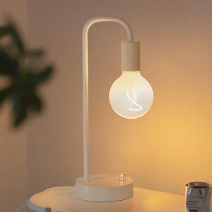 Lámpara de mesa industrial pequeña para dormitorio, totalmente regulable, moderna, con bombilla cálida de 2700 K para lectura de niños, lámparas Lámpara de mesa industrial pequeña para dormitorio, totalmente regulable, moderna, con bombilla cálida de 2700 K para lectura de niños, lámparas