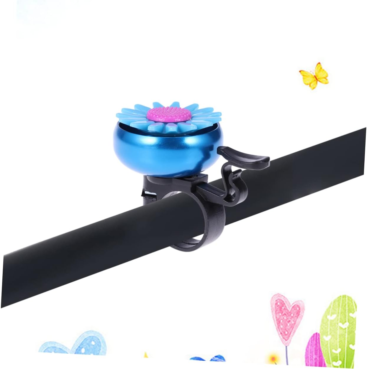 VANZACK Campana de ciclismo, 2 unidades, anillos de bicicleta para niños, pedales, accesorios para niñas, niños, bicicletas, mini bicicleta,