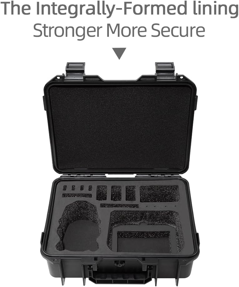 JOYSOG Mini 4 Pro Drone Hard Shell Estuche de transporte para DJI Mini 4 Pro Drone Bolsa de almacenamiento impermeable para RC2N2 Drone Accesorios