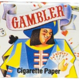 Papeles de liar vintage Gambler de 1.5 cigarrillos fabricados en 1989 en Francia Papeles de liar vintage Gambler de 1.5 cigarrillos fabricados en 1989 en Francia