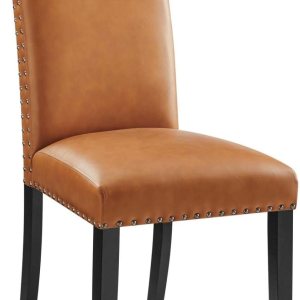 Modway Parcel Parsons – Silla de comedor tapizada de cuero vegano Modway Parcel Parsons – Silla de comedor tapizada de cuero vegano
