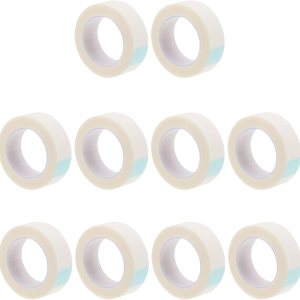 EXCEART 10 rollos M – cinta médica a presión de tela no tejida de primeros auxilios, cinta quirúrgica PE microporosa vendaje envolvente para pieles EXCEART 10 rollos M – cinta médica a presión de tela no tejida de primeros auxilios, cinta quirúrgica PE microporosa vendaje envolvente para pieles