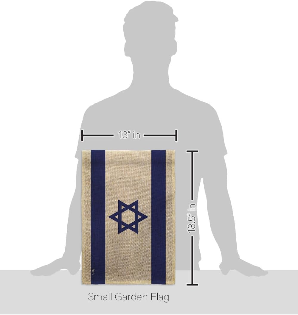 Bandera de Israel Bandera de arpillera israelí Bandera de pared césped, puerta de habitación, póster al aire libre, tapiz interior para el hogar,