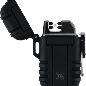 TG Encendedor de plasma resistente al viento, impermeable, recargable por USB, doble arco para EDC camping, supervivencia táctica TG Encendedor de plasma resistente al viento, impermeable, recargable por USB, doble arco para EDC camping, supervivencia táctica