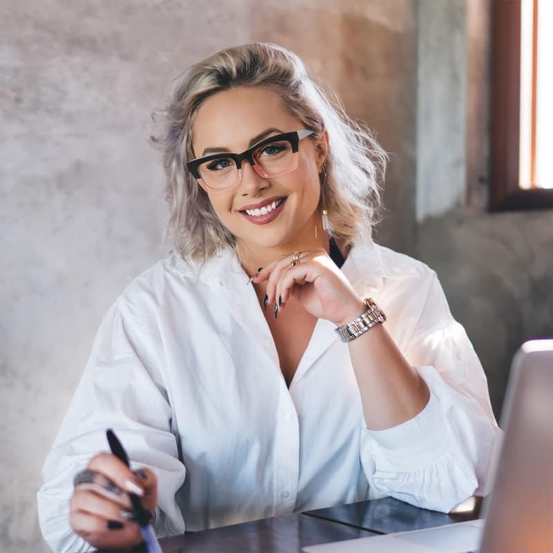 Okany Gafas de bloqueo de luz azul para mujeres y hombres, pantalla de computadora de moda, juegos, teléfonos de televisión, antifatiga ocular y