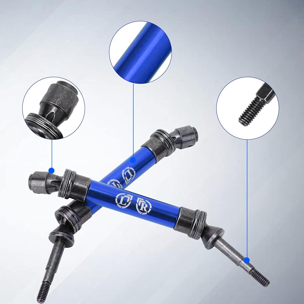 Tbest Eje de transmisión a control remoto, transmisión de acero de aleación de aluminio, accesorio Axal apto para ECX 2WD 110 RC Car (azul) Ecx