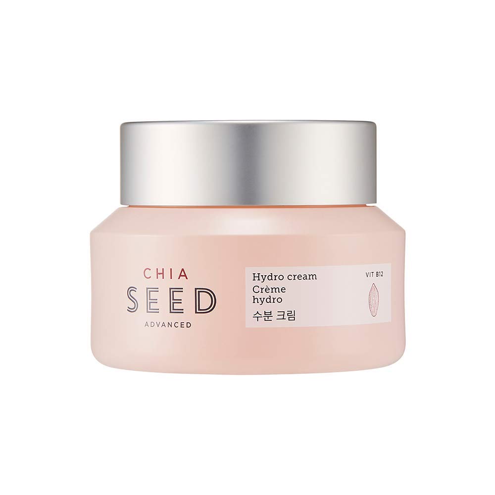 The Face Shop Chia Seed Advanced Hydro Cream  Crema hidratante concentrada tipo gel con efecto de enfriamiento instantáneo  Formulada para un