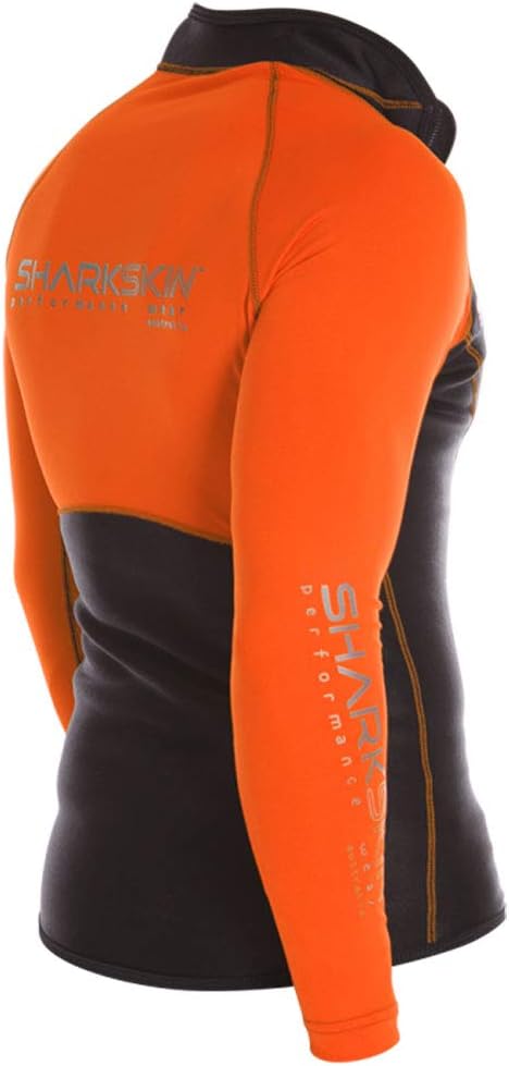 Sharkskin Hombres Chillproof Performance Wear Camiseta de manga larga Rash Guard Buceo Deportes acuáticos Buceo Snorkeling