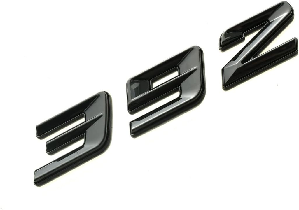 Par de emblemas 392 placa de identificación compatible con Challenger Chrysle 300C 392 coche, camión, pasajero y conductor (negro)