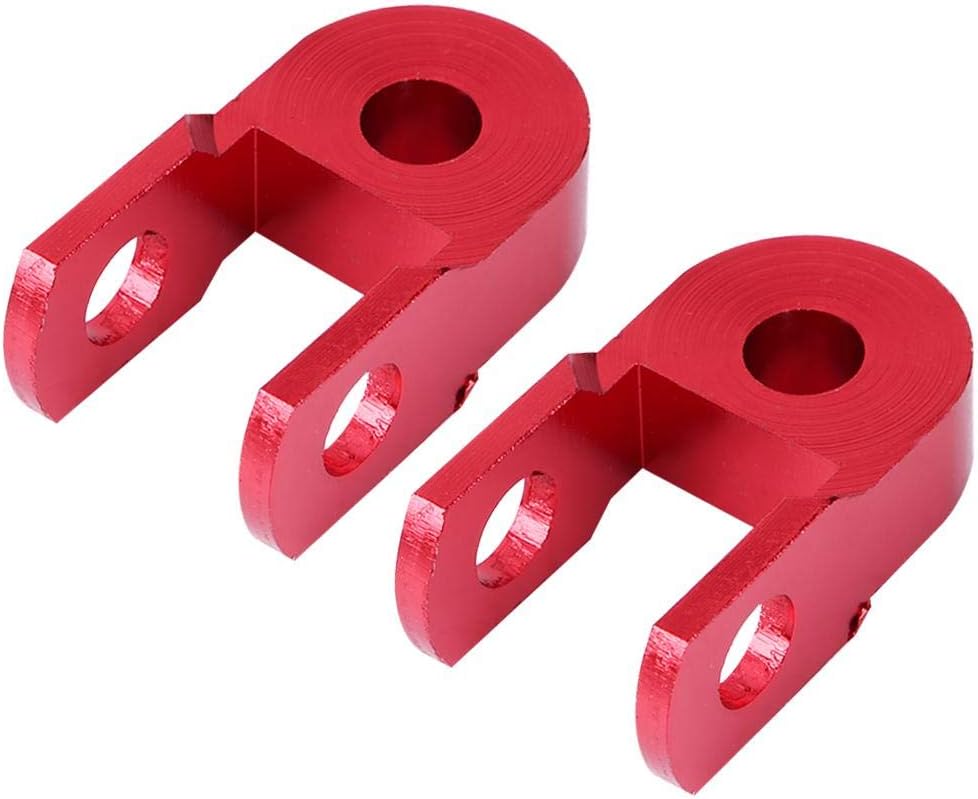 Elevador de choque de motocicleta, 2 piezas universales de amortiguadores traseros para motocicleta, extensión de altura vertical (con tornillo)