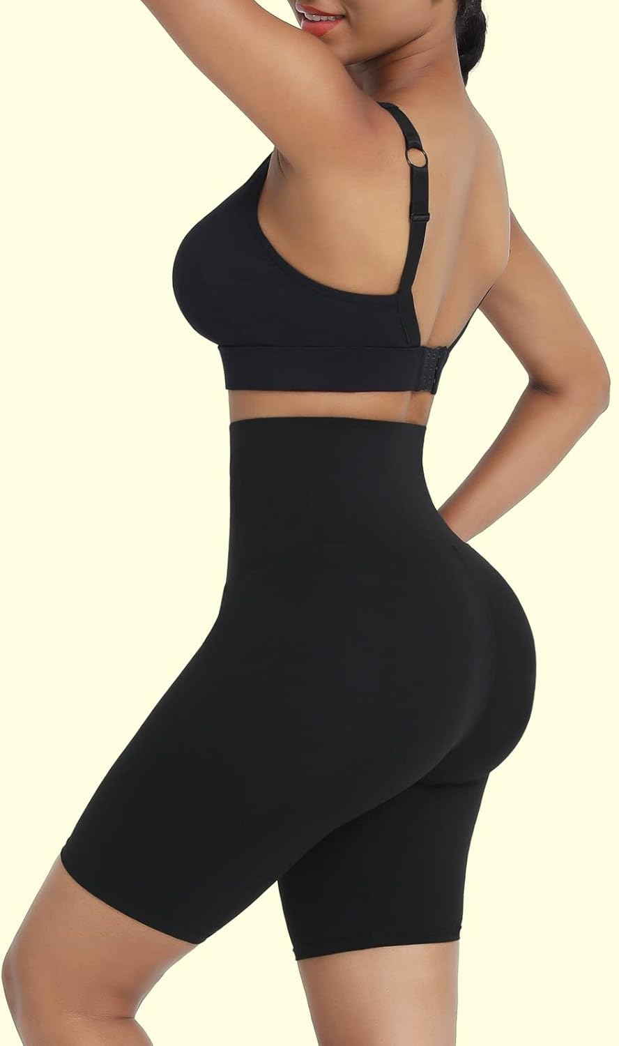 SLMLEES – Pantalones cortos de sauna para mujer, pantalones de compresión de cintura alta, adelgazantes, térmicos, para entrenamiento, elásticos,