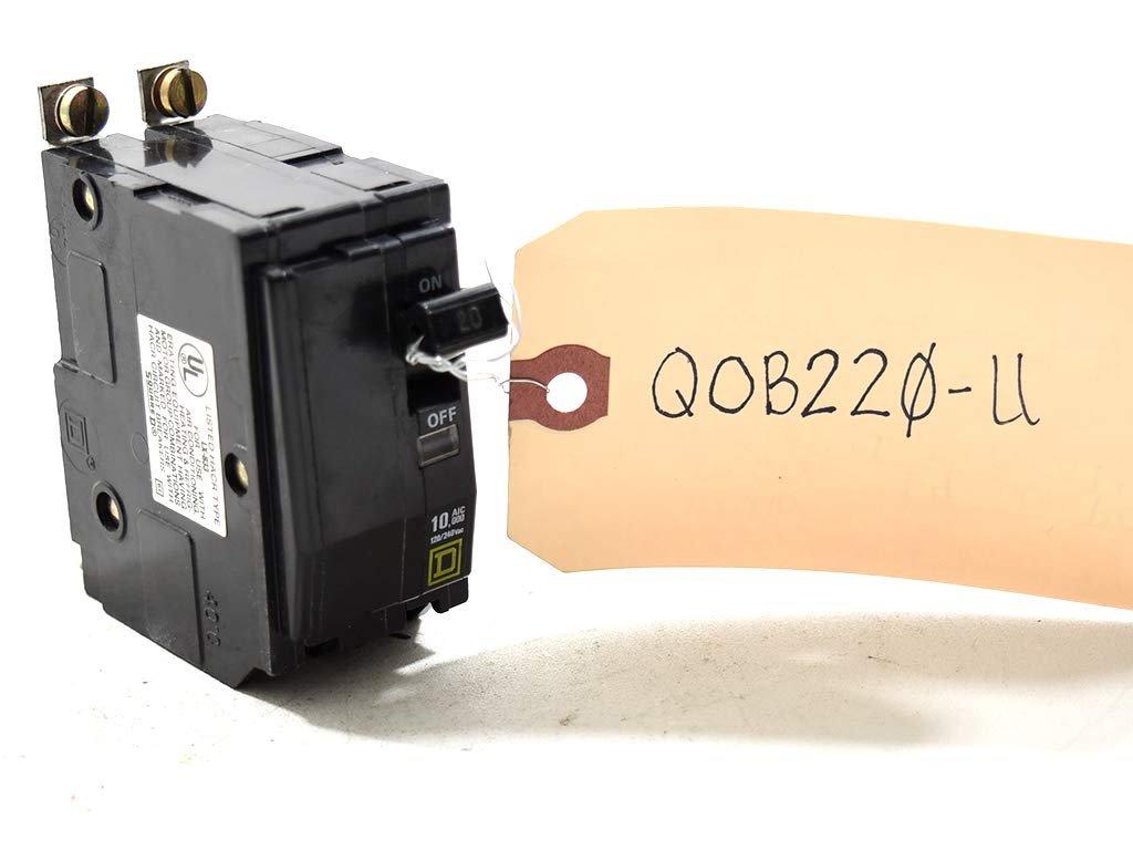 Cuadrado D QOB220 perno en disyuntor 2P 20 amperios 120240Vac48Vdc