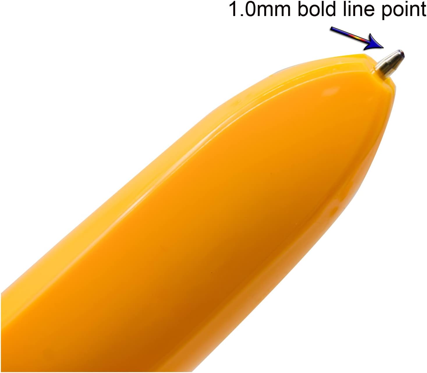 Lopenle 10 bolígrafos de plátano novedosos bolígrafos de frutas divertidos para niños, bolígrafos de escritura lindos bolígrafos de 0.039 in de