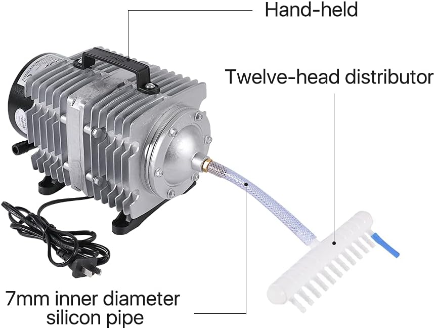 Cloudray Compresor de aire de 135W Bomba de aire comercial magnética eléctrica 120Lmin para máquina de corte de grabado láser de CO2 ACO-009D (220V