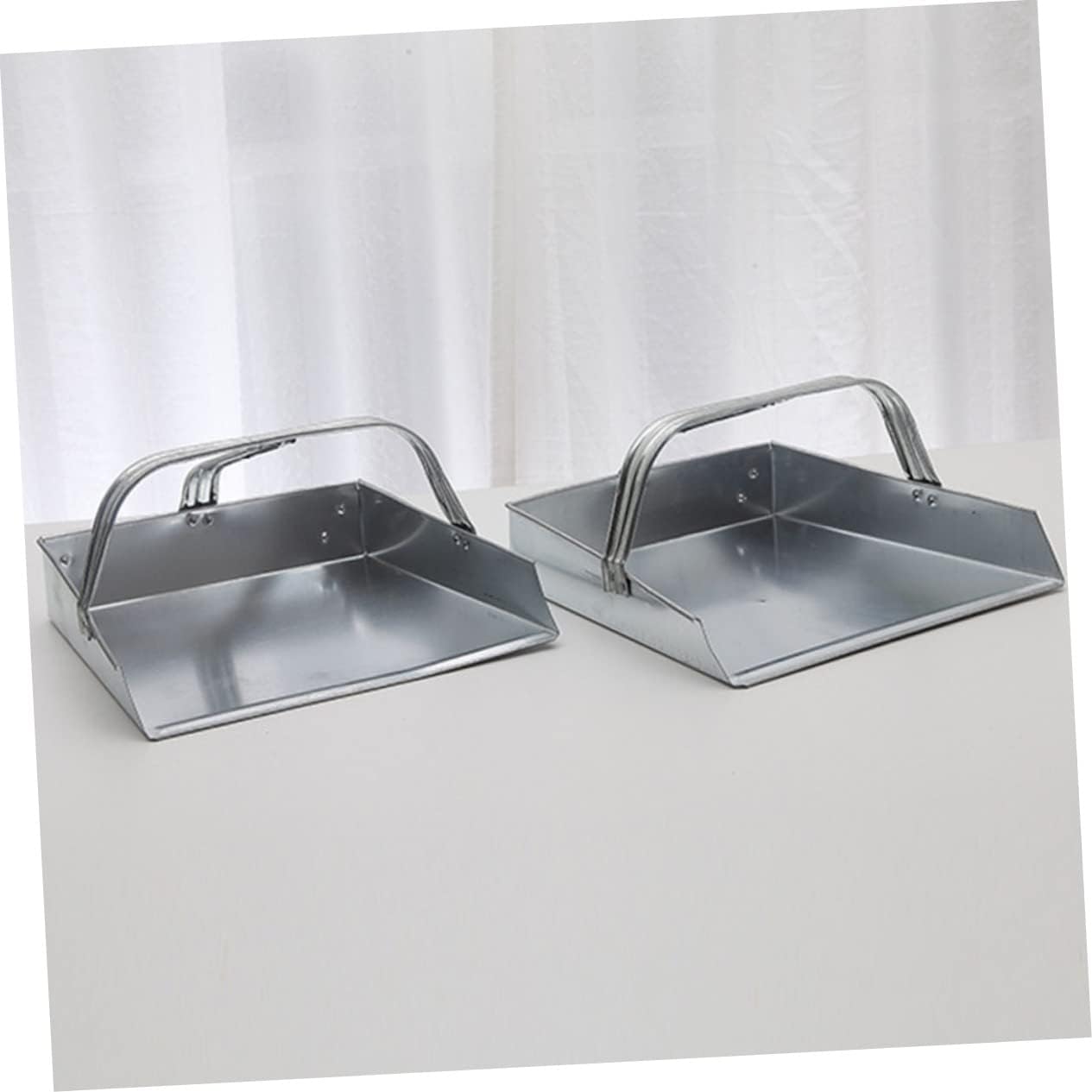 GLEAVI Cubo de basura de plástico, limpiador de metal, limpiador de sartenes de acero inoxidable, agarre cómodo, herramienta de limpieza de