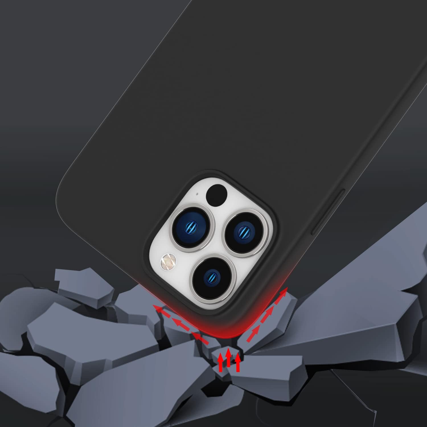 ZTOFERA Funda cruzada para iPhone 15 Pro Max con correa de cordón, cuerda ajustable, funda suave de silicona líquida para iPhone 15 Pro Max de 6.7