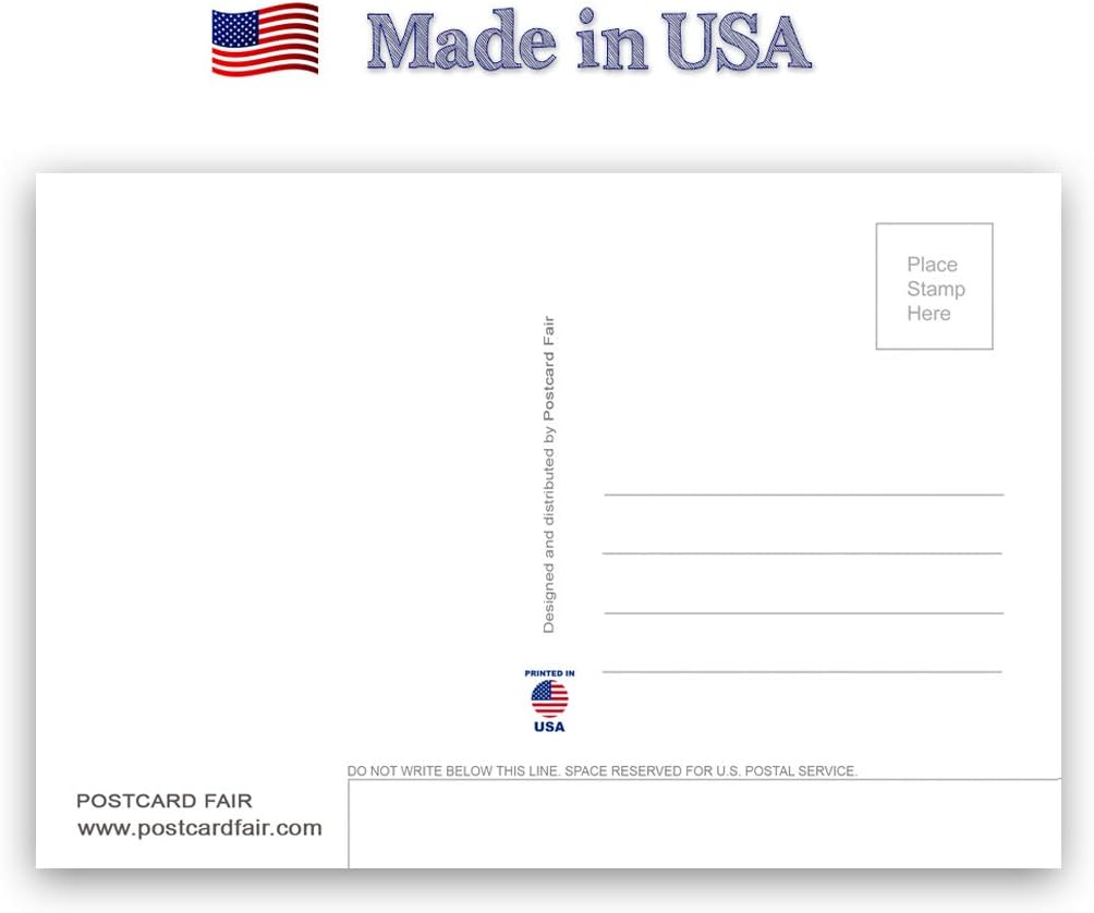 NUEVO MÉXICO MAP juego de postales de 20 postales idénticas. Tarjetas postales de mapa del estado de MN. Fabricado en Estados Unidos.